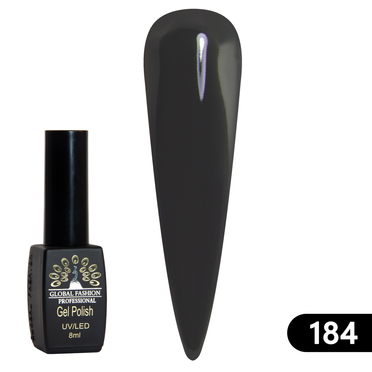 Oja semipermanenta BLACK ELITE, 8 ml, 184 - TPO Free