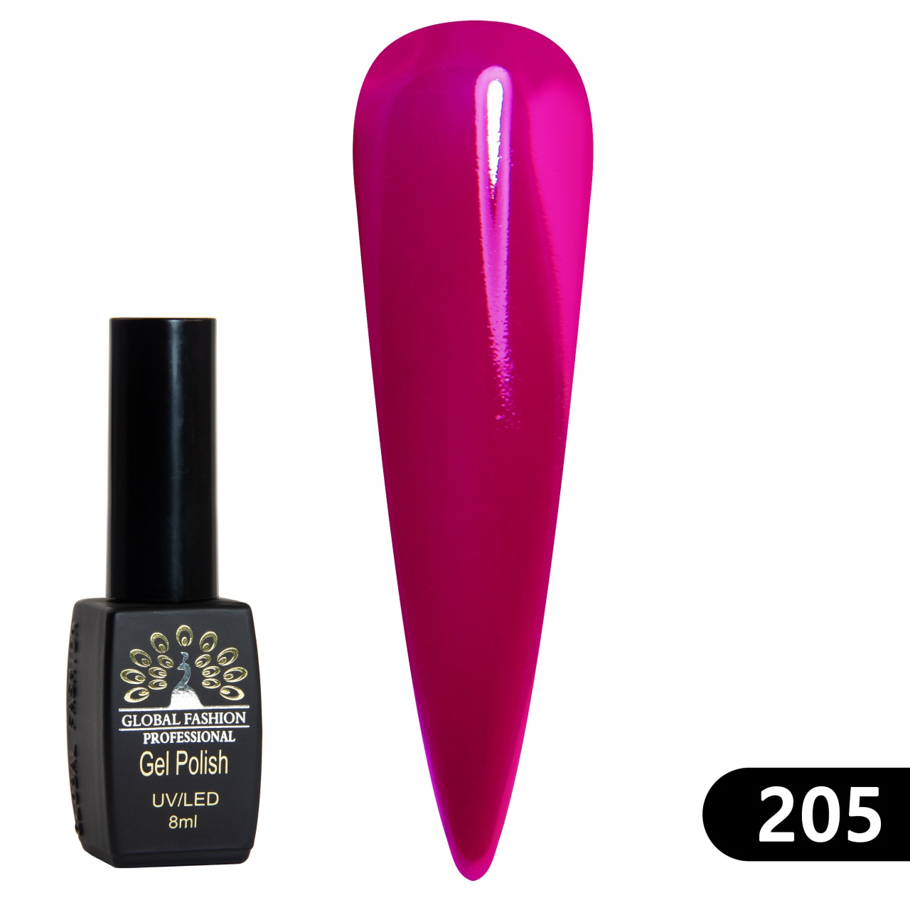 Oja semipermanenta BLACK ELITE, 8 ml, 205 - TPO Free