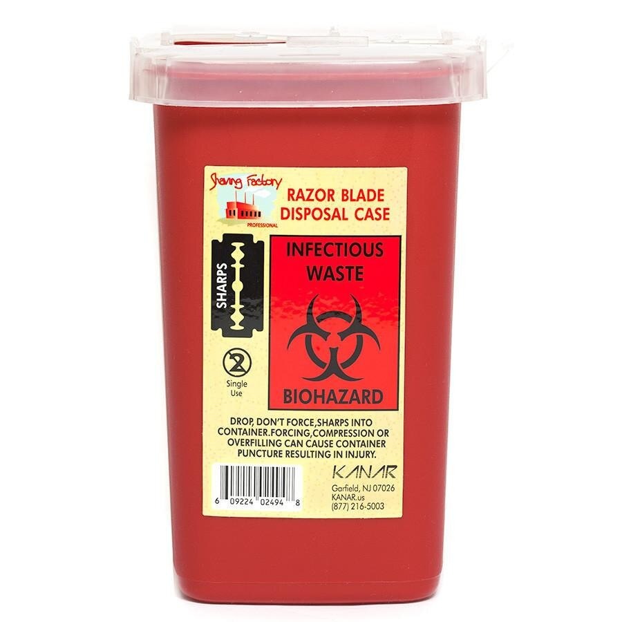 Recipient pentru lame uzate The Shave Factory