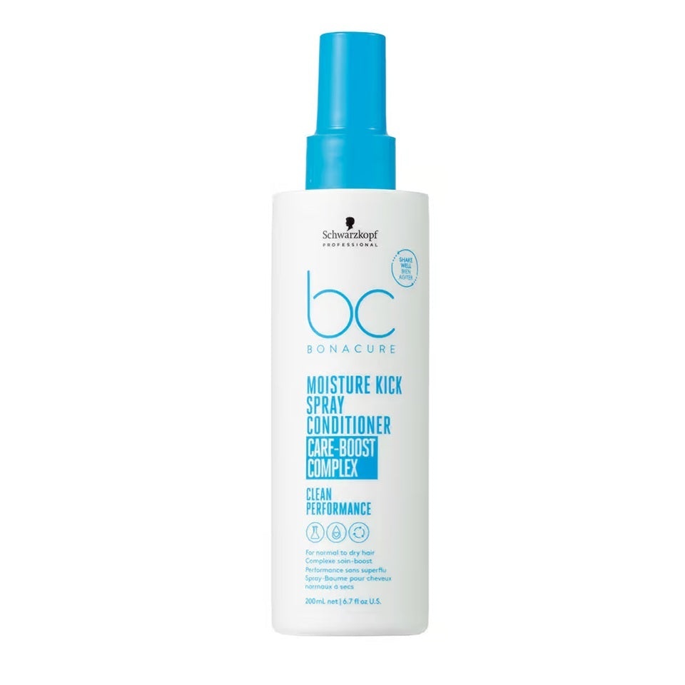 Schwarzkopf Professional BC Bonacure Moisture Kick Spray Conditioner – Balsam Leave-in Profesional pentru Păr Uscat, Deshidratat sau Cret, cu