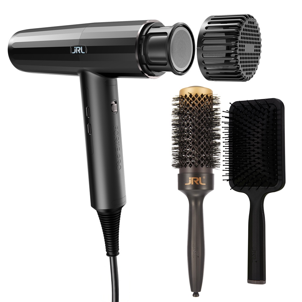 Set Uscator de par JRL Forte Pro Dryer 90.000 RPM + 2 Perii pentru Coafat