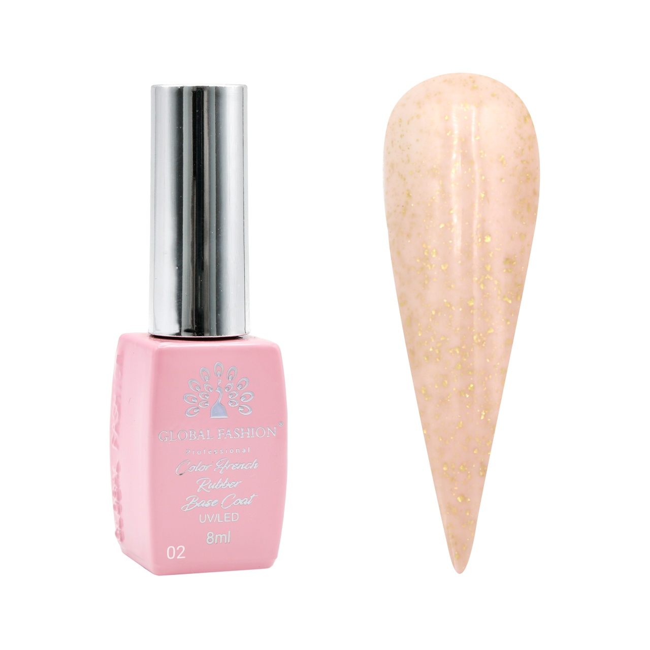 Baza Foil, baza cauciucata pentru unghii, 8 ml, 02 - Free TPO