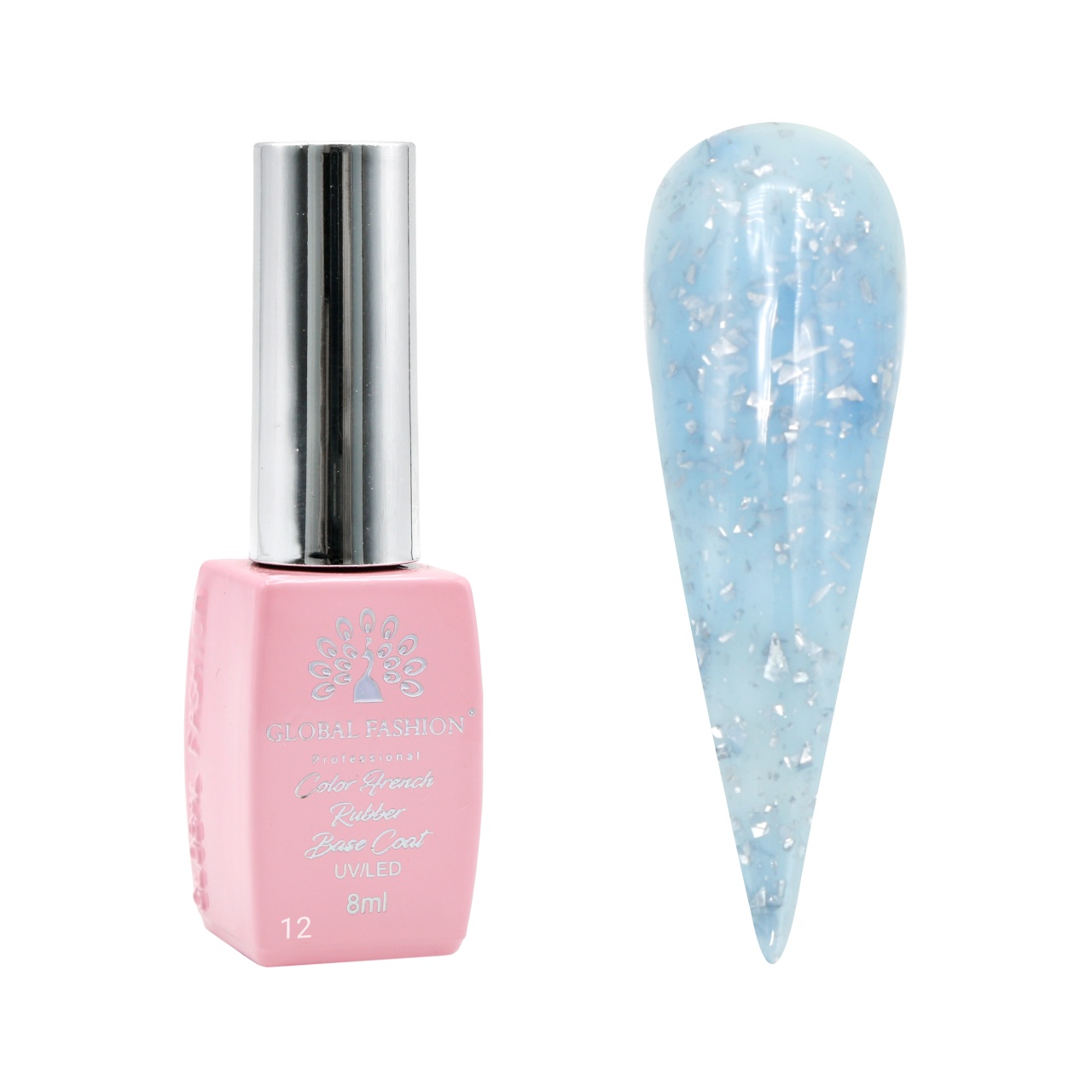 Baza Foil, baza cauciucata pentru unghii, 8 ml, 12 - Free TPO