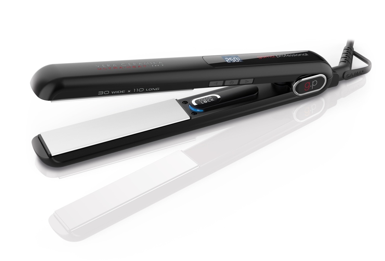 GA.MA G-EVO IHT Real Ceramic Placă Profesională de Îndreptat Părul– Plăci 100% Ceramică, Tehnologie Ultra Heat până la 250°C, Protecție Culoare și