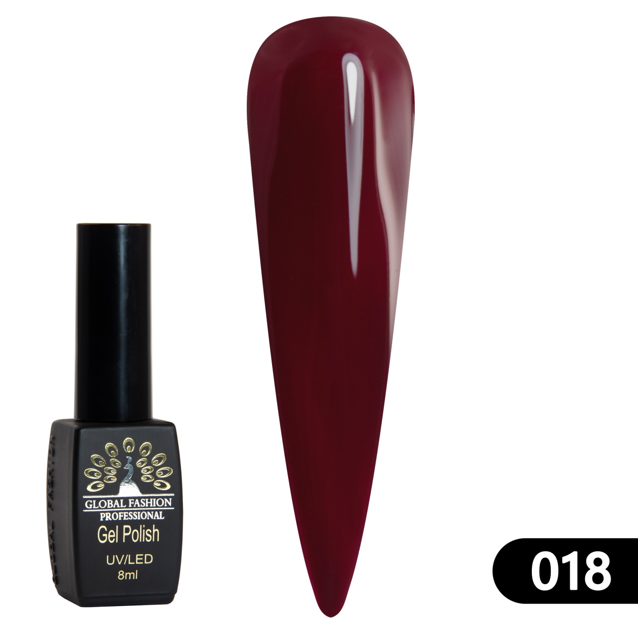 Oja semipermanenta BLACK ELITE, 8 ml, 018 - TPO Free