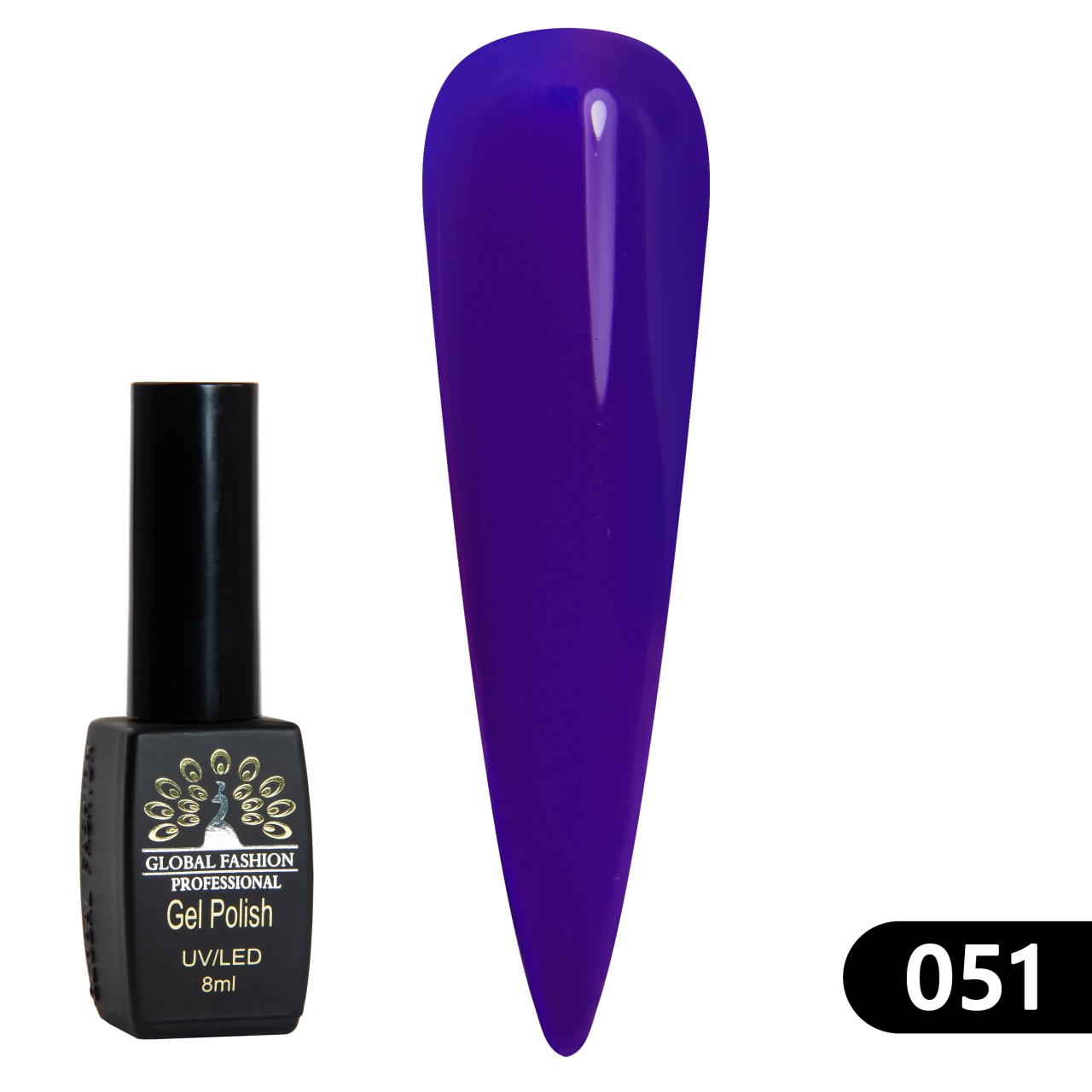 Oja semipermanenta BLACK ELITE, 8 ml, 051 - TPO Free