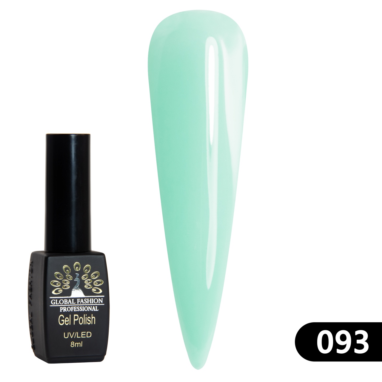 Oja semipermanenta BLACK ELITE, 8 ml, 093 - TPO Free