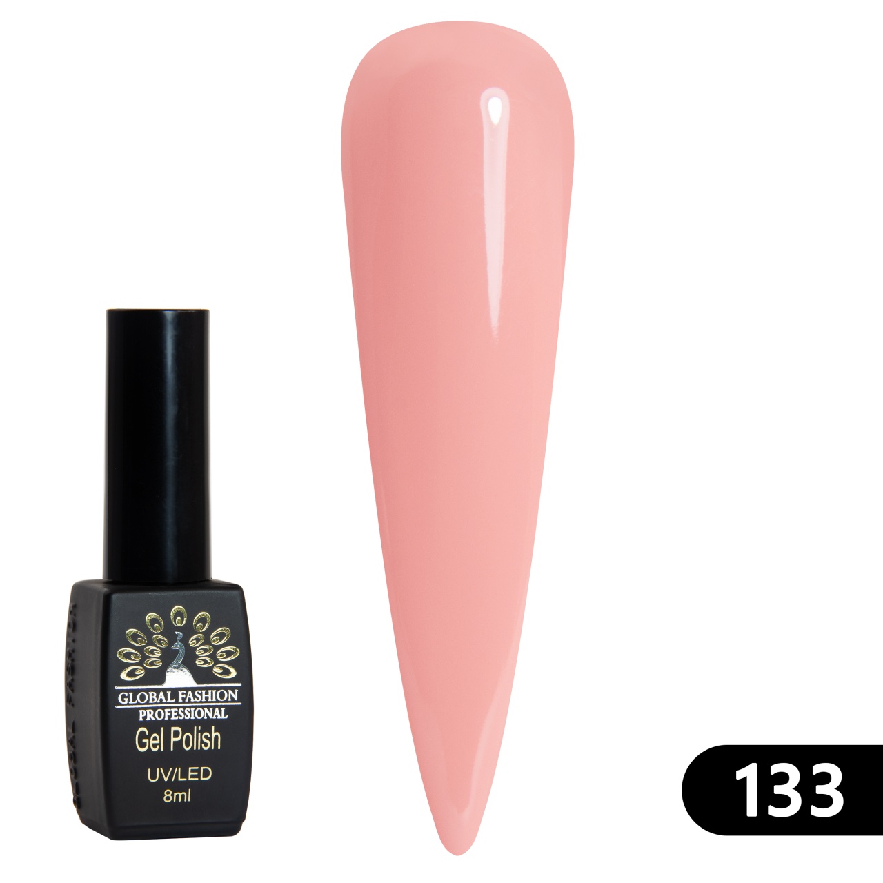 Oja semipermanenta BLACK ELITE, 8 ml,133 - TPO Free