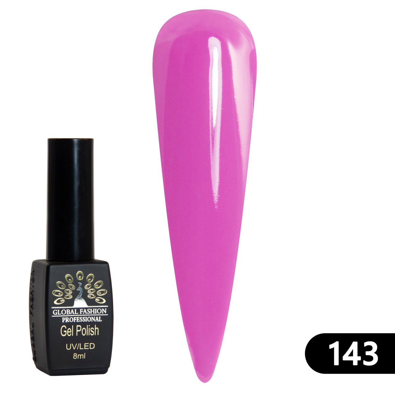 Oja semipermanenta BLACK ELITE, 8 ml,143 - TPO Free