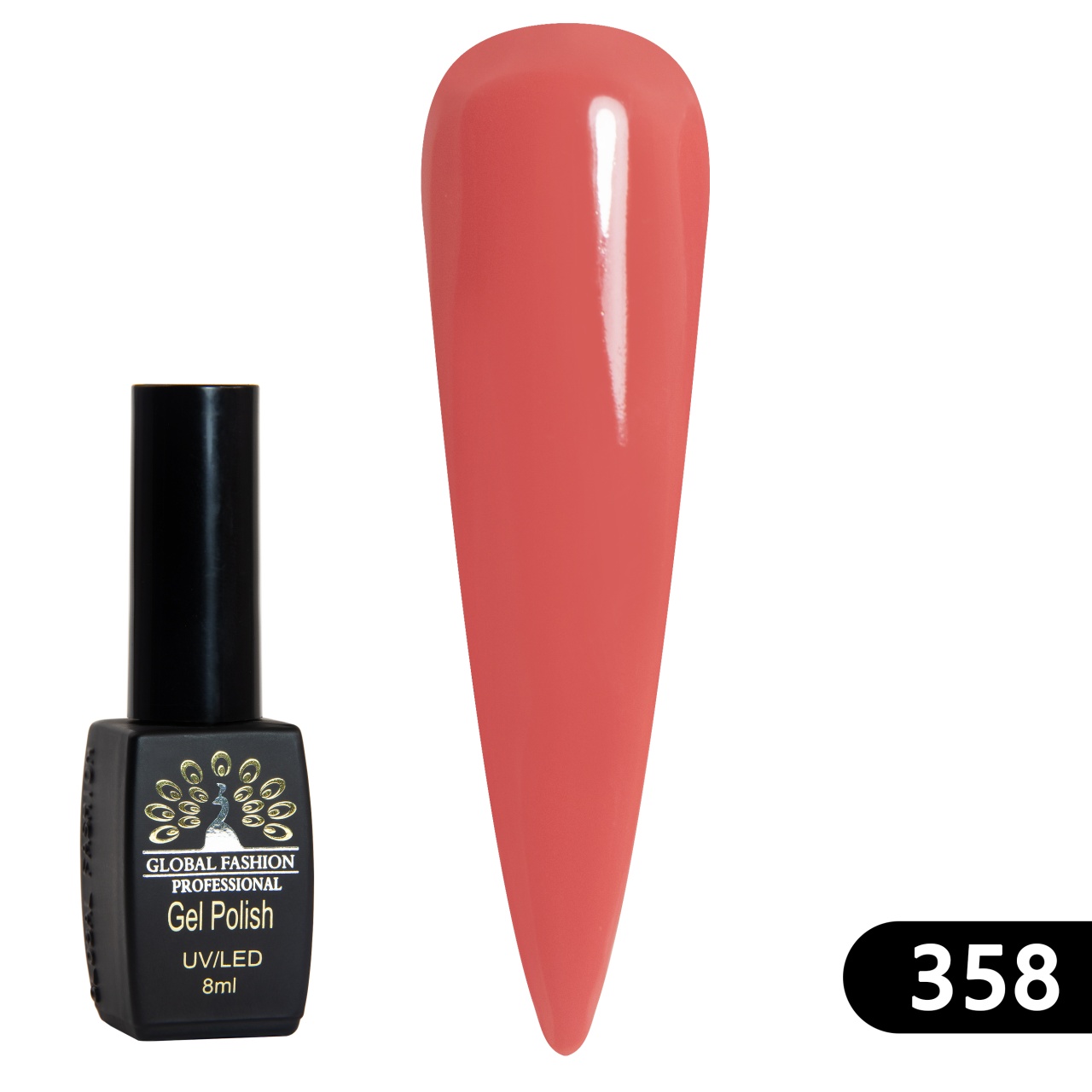 Oja semipermanenta BLACK ELITE, 8 ml, 358 - TPO Free
