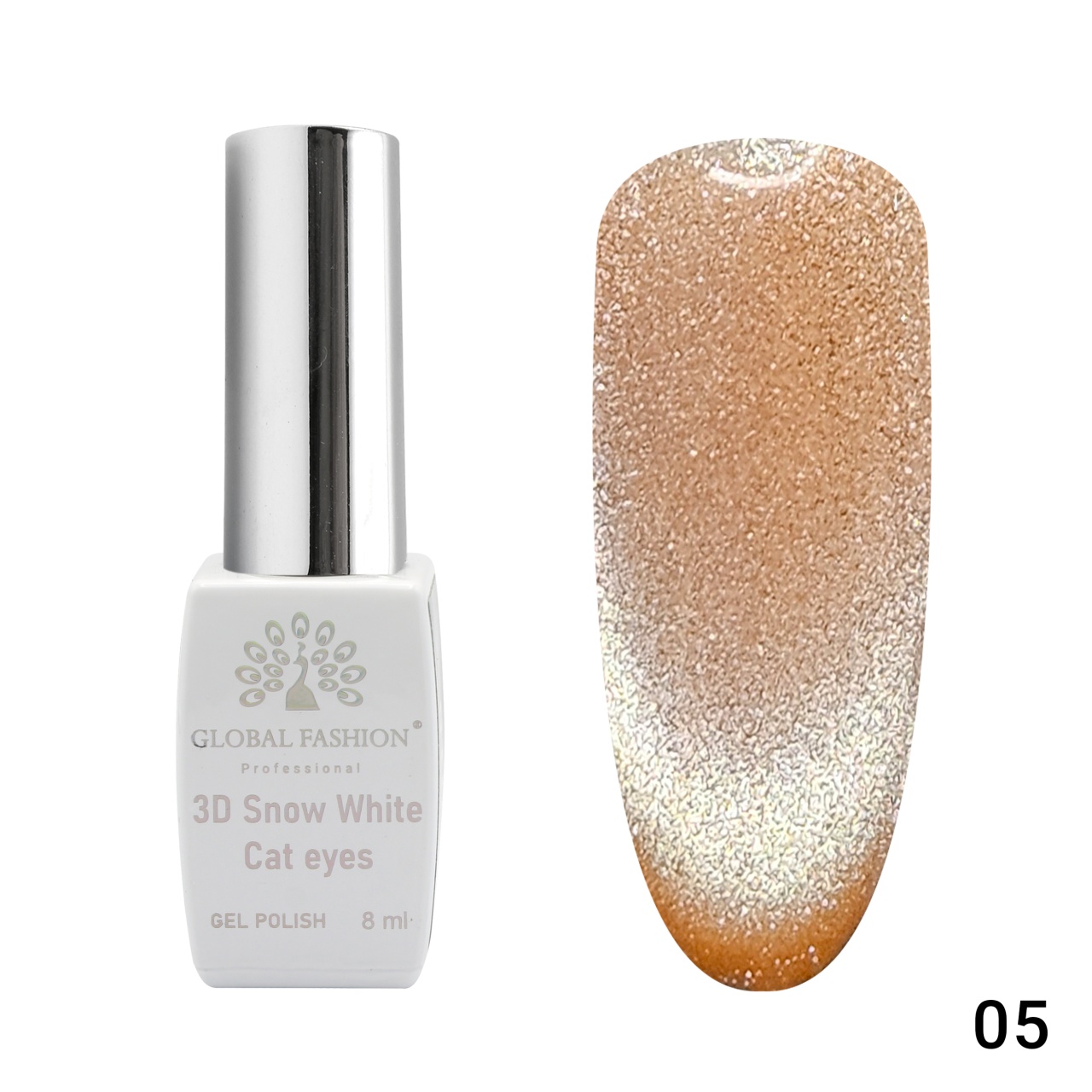 Oja semipermanenta, SW 3D Cat Eye, 8 ml, 05 - TPO Free Global Fashion