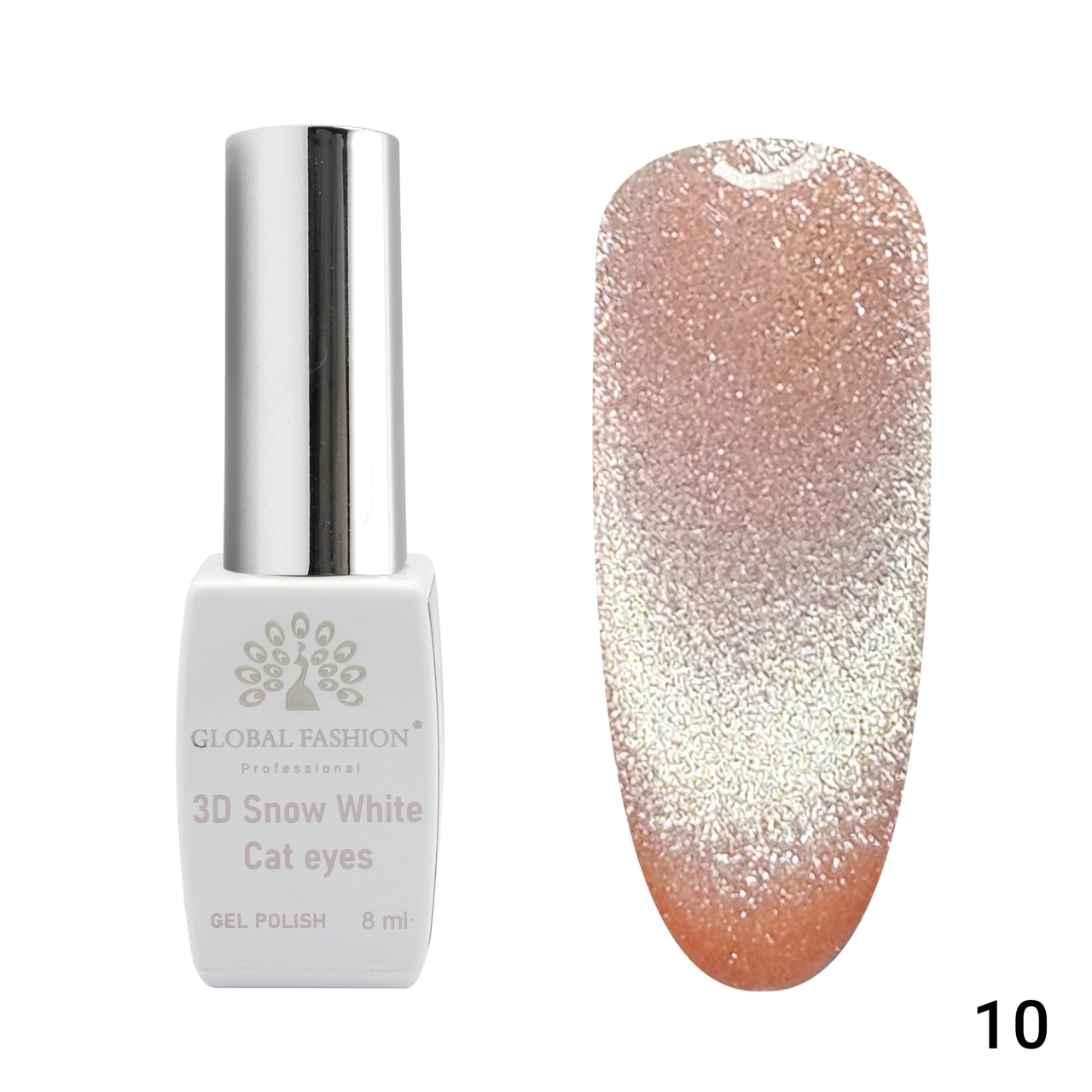 Oja semipermanenta, SW 3D Cat Eye, 8 ml, 10 - TPO Free Global Fashion