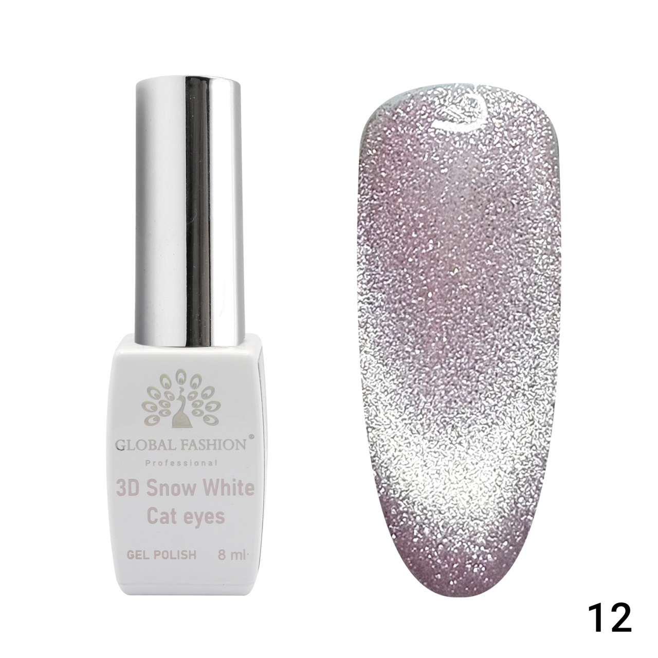 Oja semipermanenta, SW 3D Cat Eye, 8 ml 12 - TPO Free Global Fashion