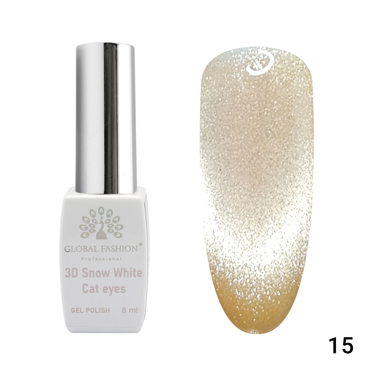 Oja semipermanenta, SW 3D Cat Eye, 8 ml 15 - TPO Free Global Fashion