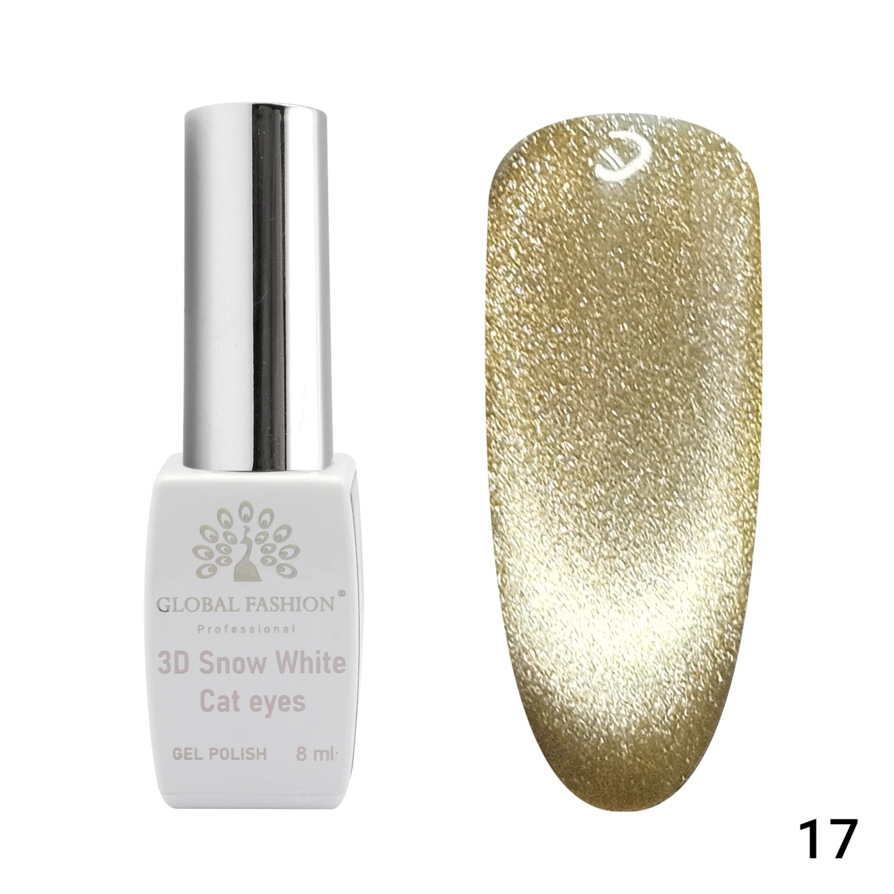 Oja semipermanenta, SW 3D Cat Eye, 8 ml 17 - TPO Free Global Fashion