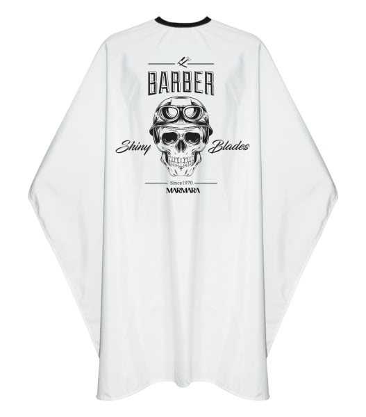 Pelerina frizerie Marmara Barber Cape Skull White