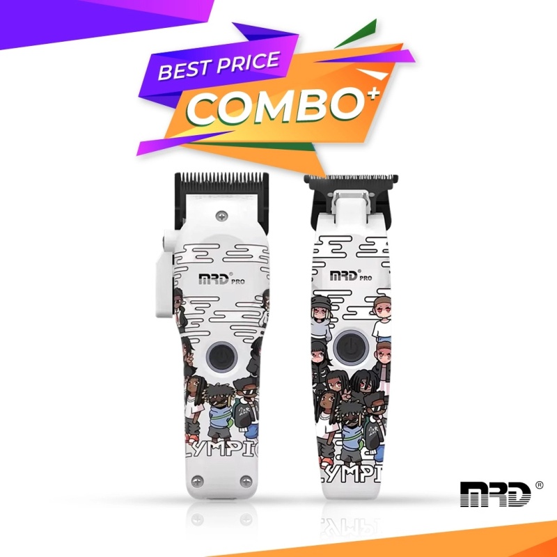 Set MRD - Masina de tuns + Masina de Contur - fara fir - White