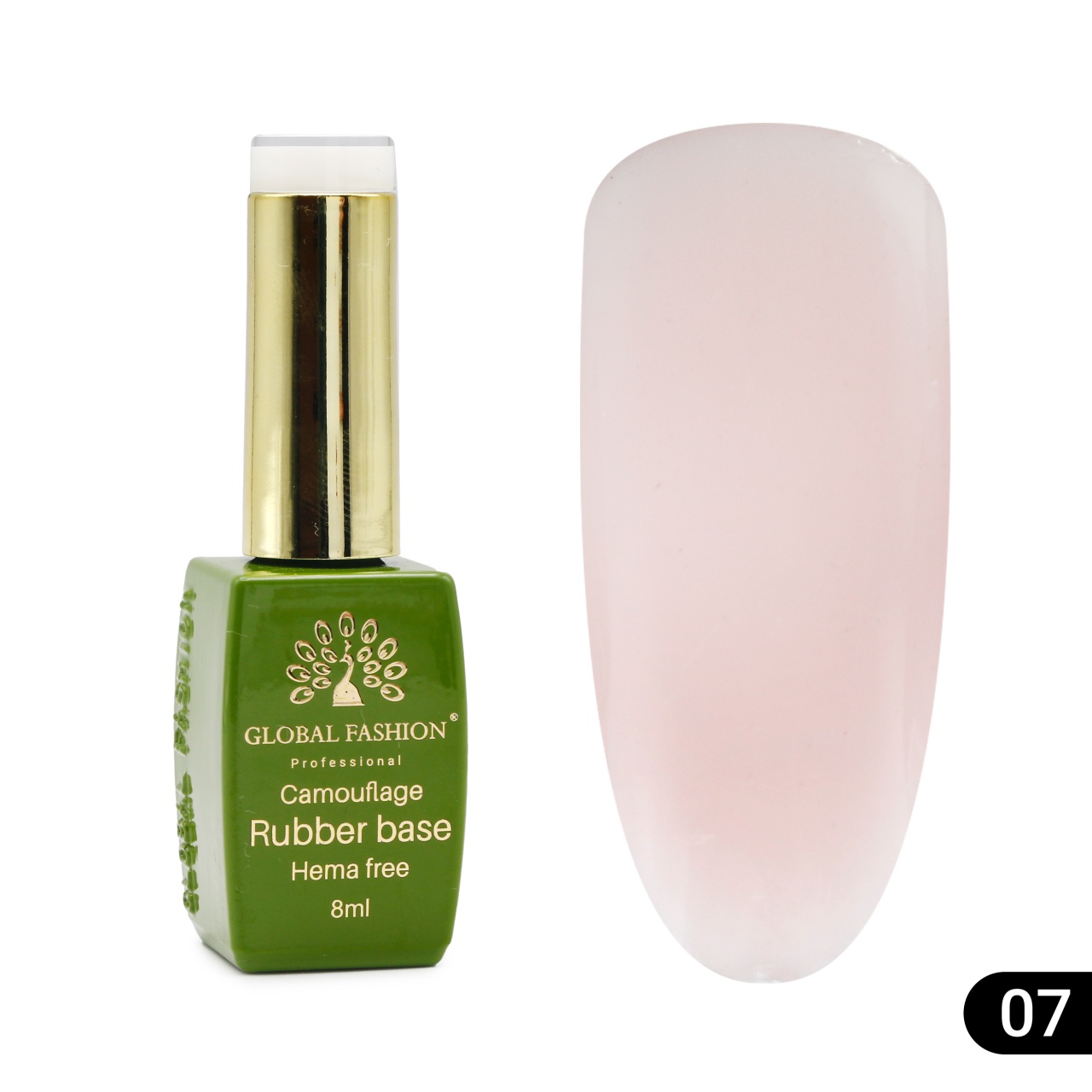 Bază de unghii Camouflage, fără Hema, 8 ml 07 - Free TPO