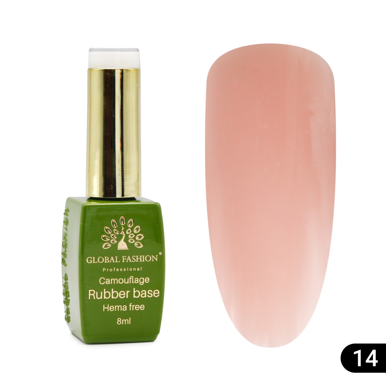 Bază de unghii Camouflage, fără Hema, 8 ml 14 - Free TPO