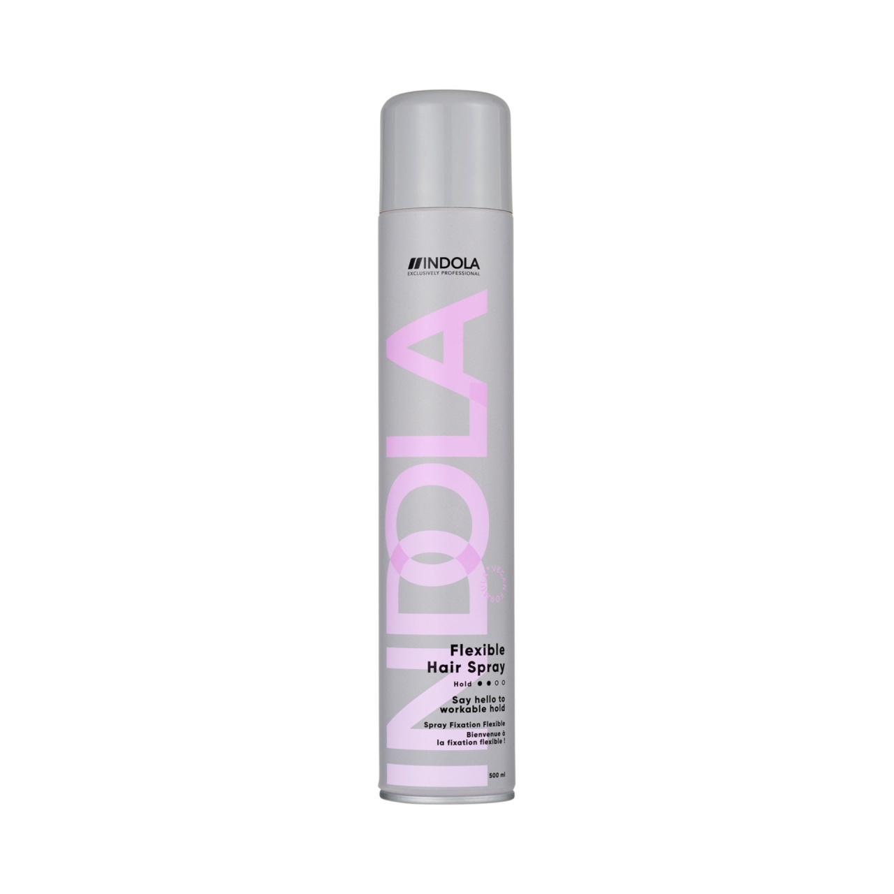 INDOLA Fixativ Flexible Hairspray – Fixare Elastică, Finish Natural & Protecție Termică până la 230°C 500ml
