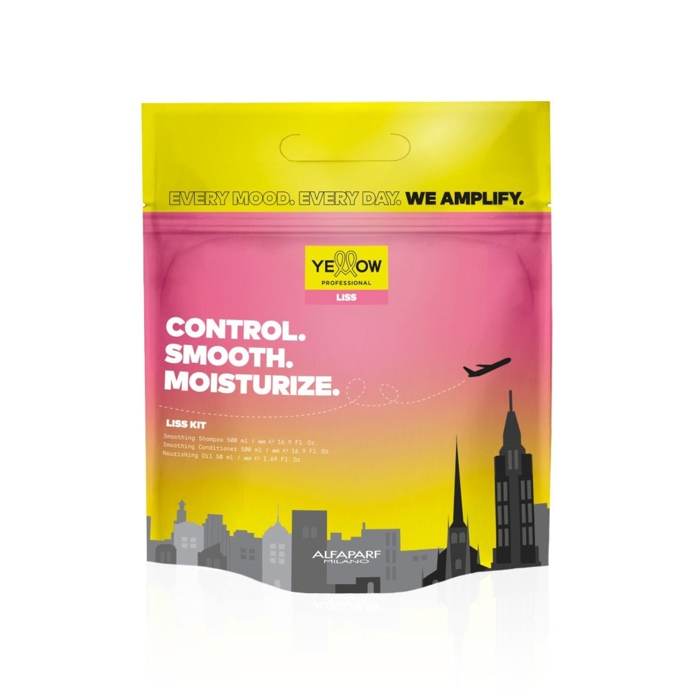 Kit Liss – Netezire și Control pentru Păr Rebel, Yellow Pro Holiday