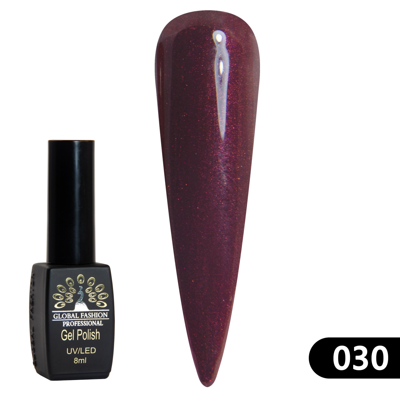 Oja semipermanenta BLACK ELITE, 8 ml, 030 - TPO Free
