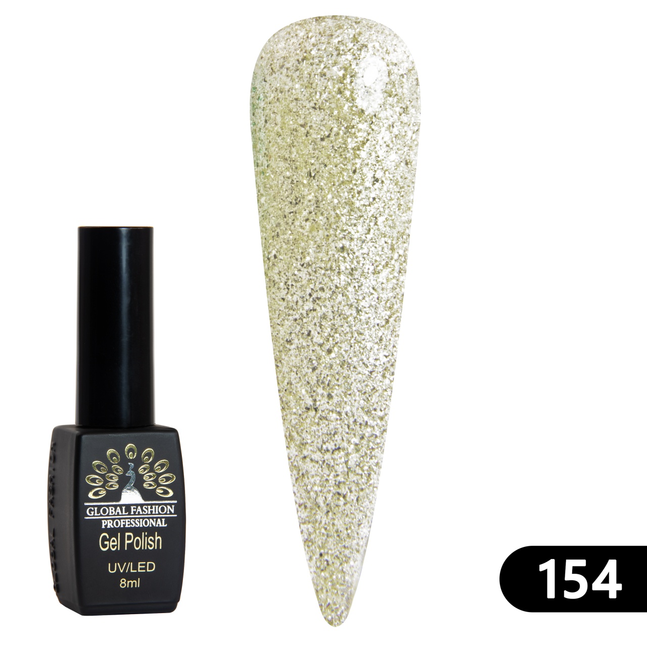 Oja semipermanenta BLACK ELITE, 8 ml,154 - TPO Free