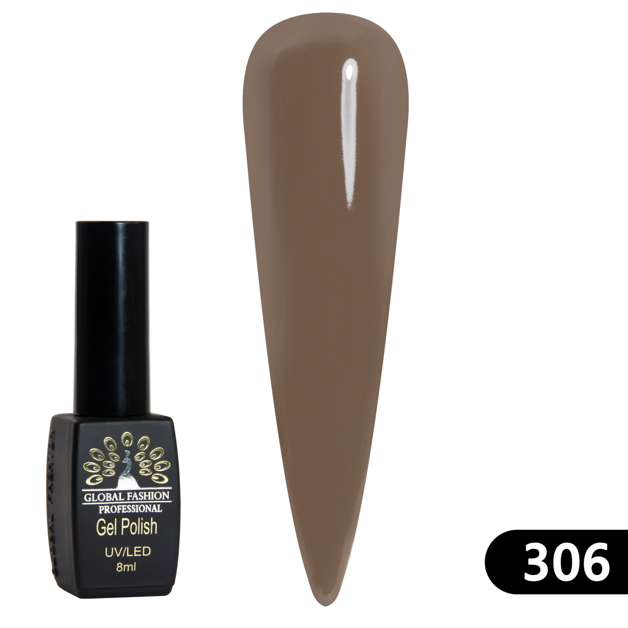 Oja semipermanenta BLACK ELITE, 8 ml, 306 - TPO Free