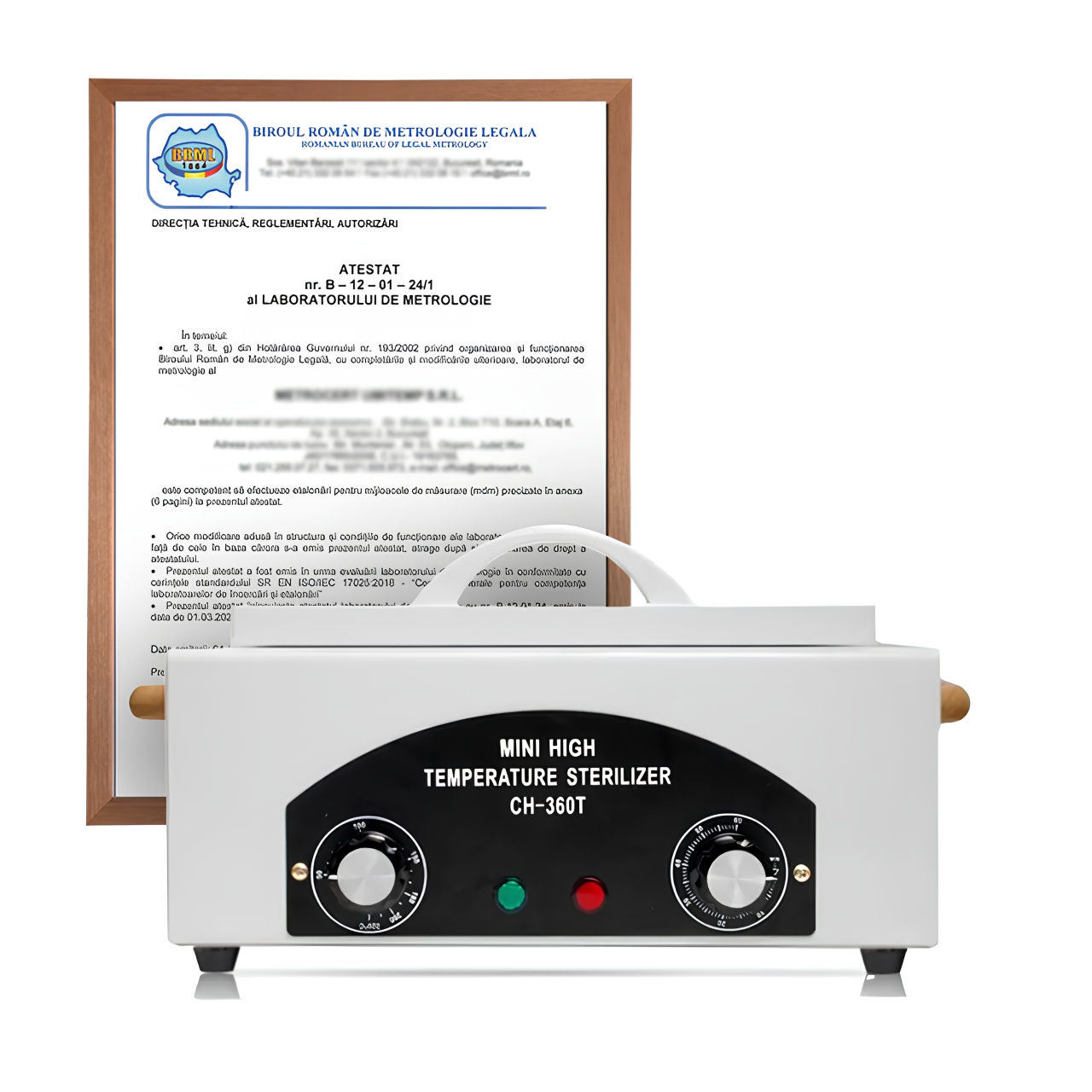 Pupinel Calibrat, Sterilizator Profesional 300W, CH-360T, Acte DSP Incluse