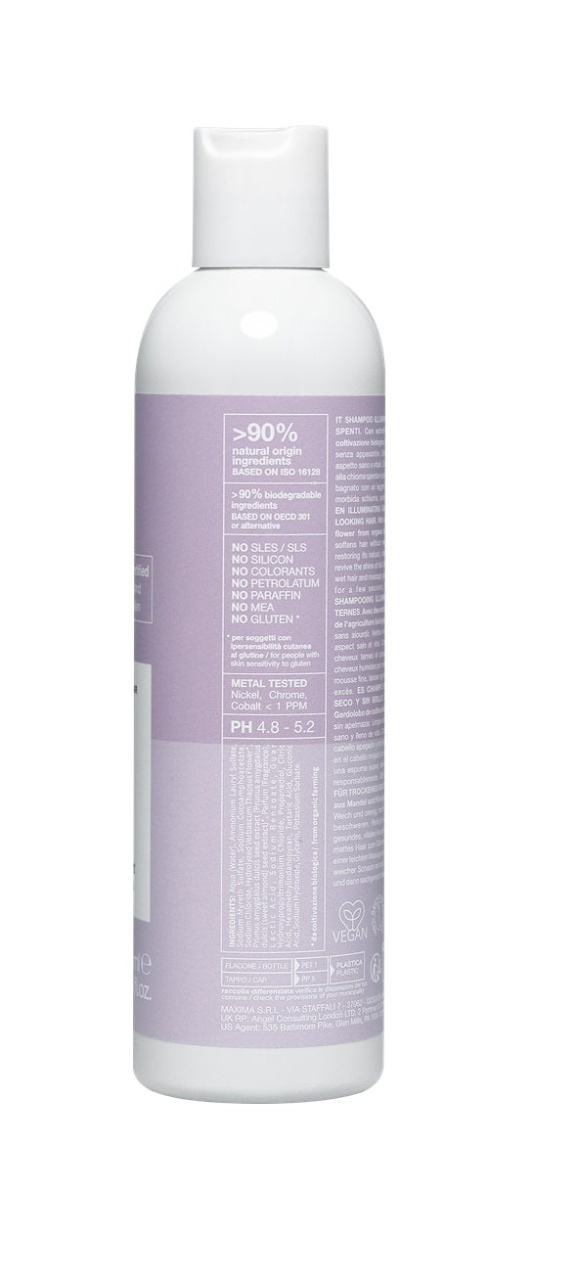 Șampon Organic Pentru Strălucirea Părului Uscat Și Tern Nook Beauty Family Harmony Illuminating Shampoo