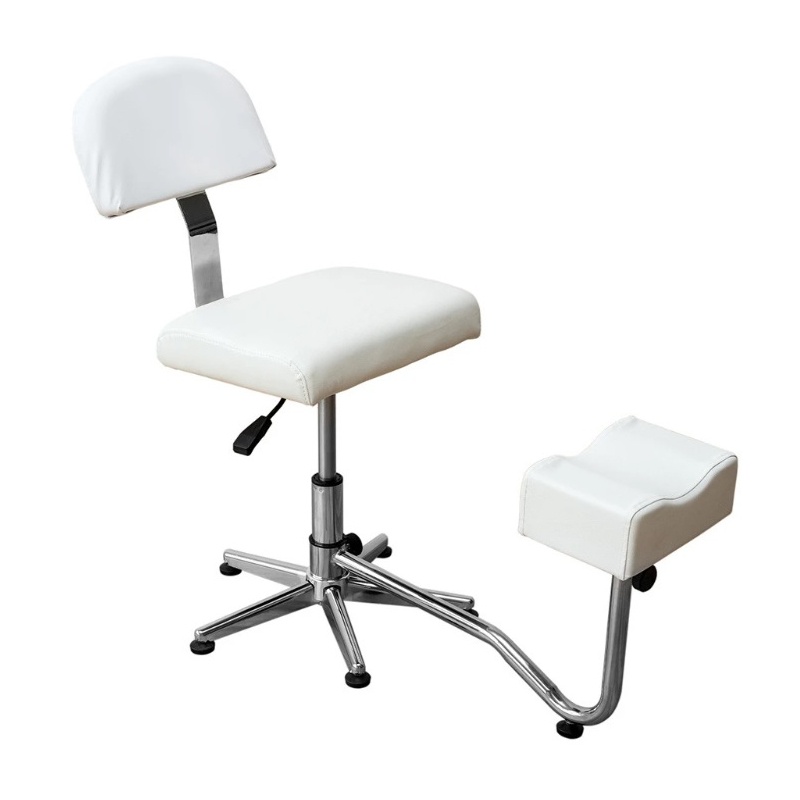 Scaun cu Suport Pedichiura - Lauore - Alb