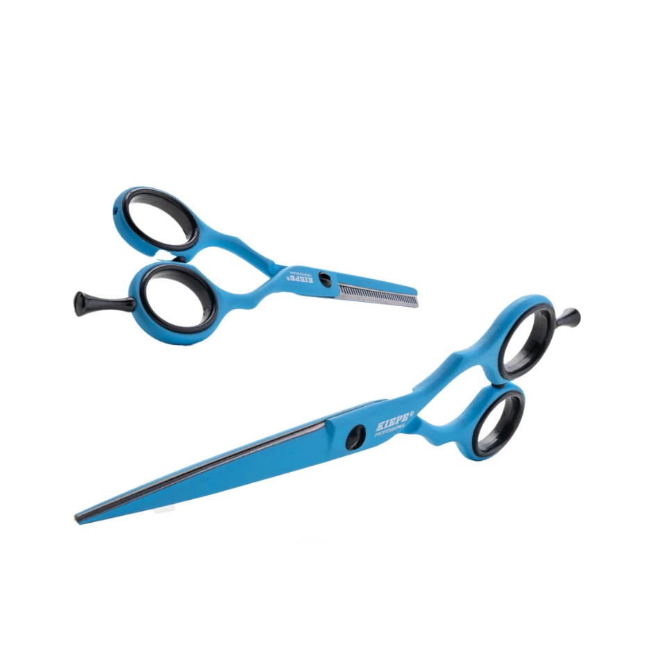 Set 2 foarfece tuns si filat din otel 420 Kiepe Blue ocean 5.5 inch