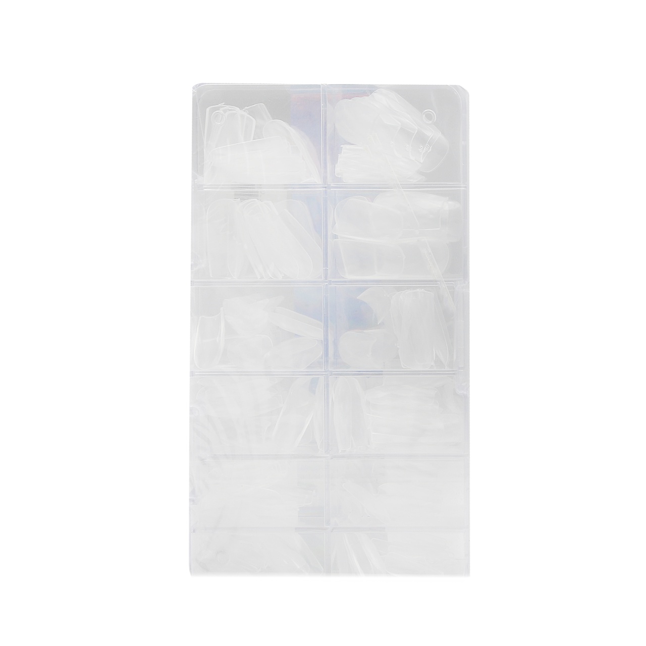 Tipsuri de gel „Diamante 3D”, Pătrate, 07, 120 buc, 12 dimensiuni