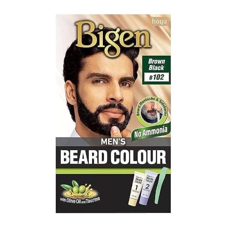 Vopsea de barba Bigen B102 Negru castaniu 40ml
