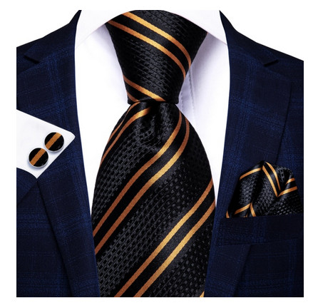 Set cravata + batista + butoni - matase naturala 100% - model 88