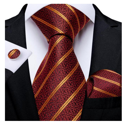 Set cravata + batista + butoni - matase 100% - model 148