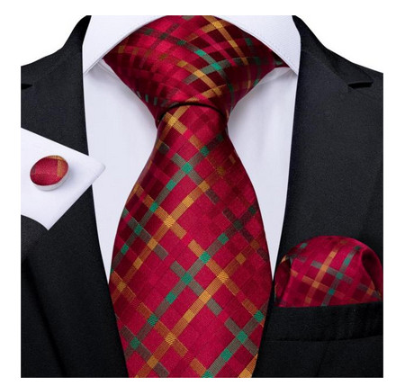 Set cravata + batista + butoni - matase naturala 100% - model 56
