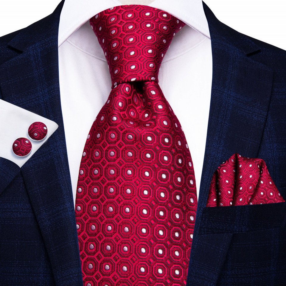 Set cravata + batista + butoni - matase naturala 100% - model 73