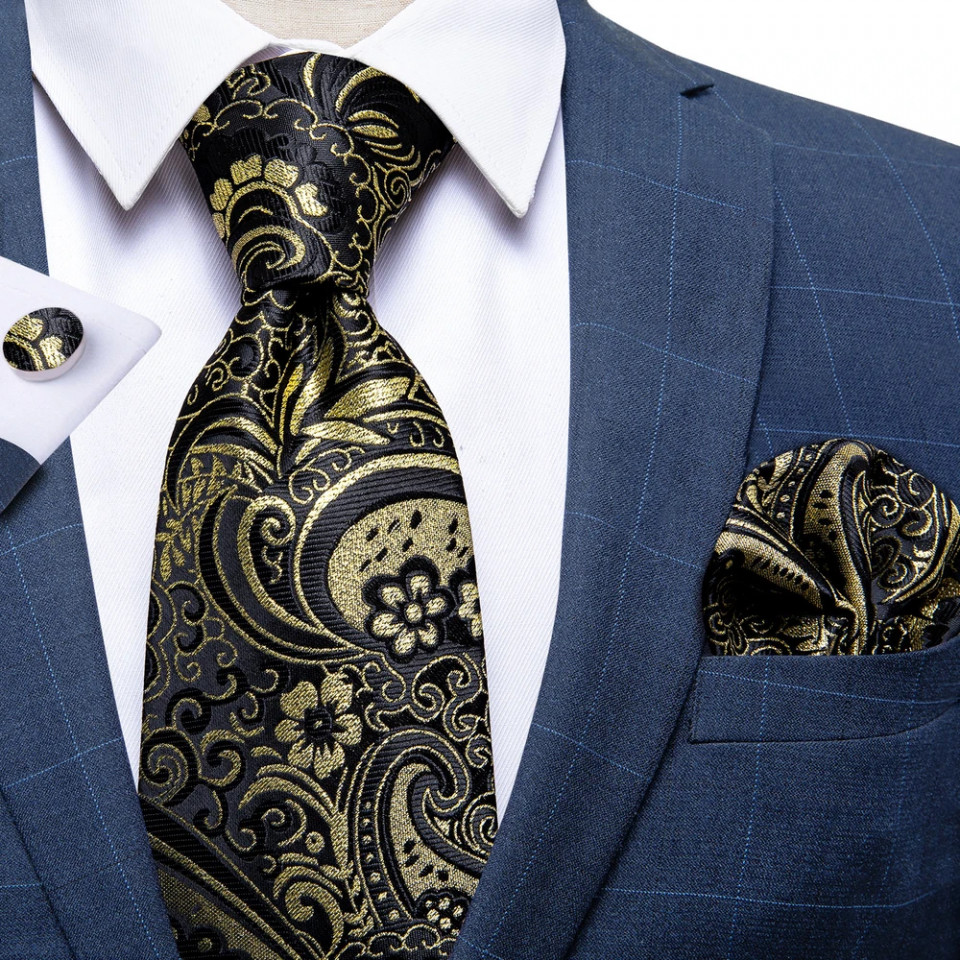 Set cravata + batista + butoni - matase 100% - model 200