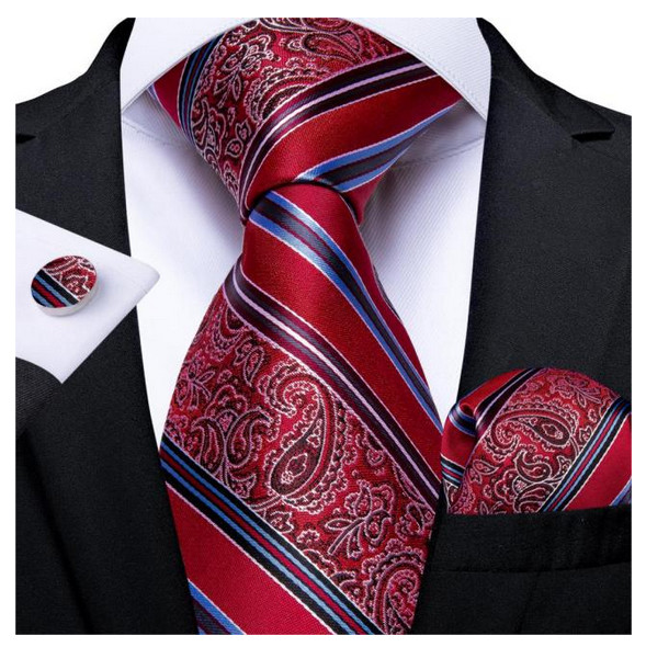 Set cravata + batista + butoni - matase 100% - model 156