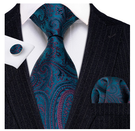 Set cravata + batista + butoni - matase naturala 100% - model 93