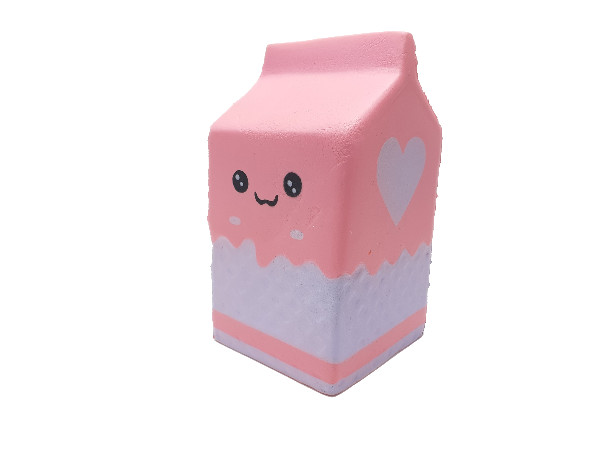 Jucarie Squishy parfumata, model cutie de lapte