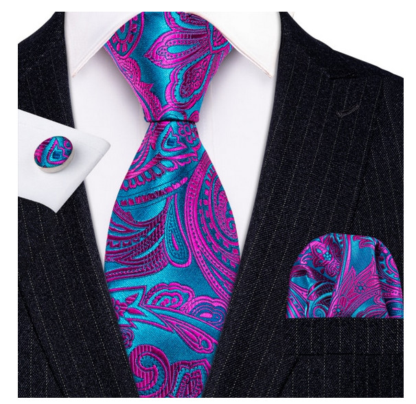 Set cravata + batista + butoni - matase 100% - model 168