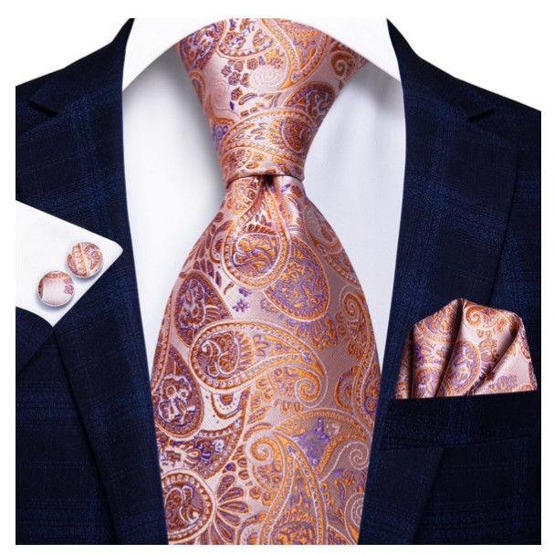 Set cravata + batista + butoni - matase 100% - model 195