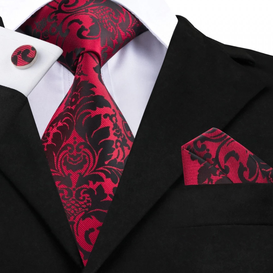 Set cravata + batista + butoni - matase 100% - model 227