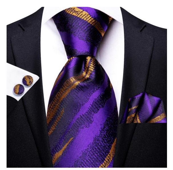 Set cravata + batista + butoni - matase 100% - model 159