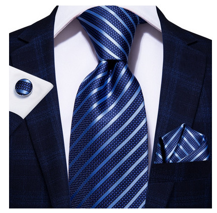 Set cravata + batista + butoni - matase naturala 100% - model 101