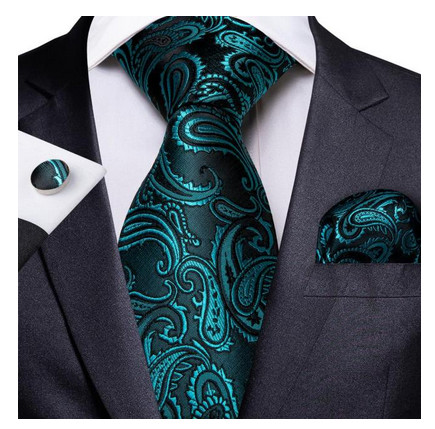 Set cravata + batista + butoni - matase naturala 100% - model 87