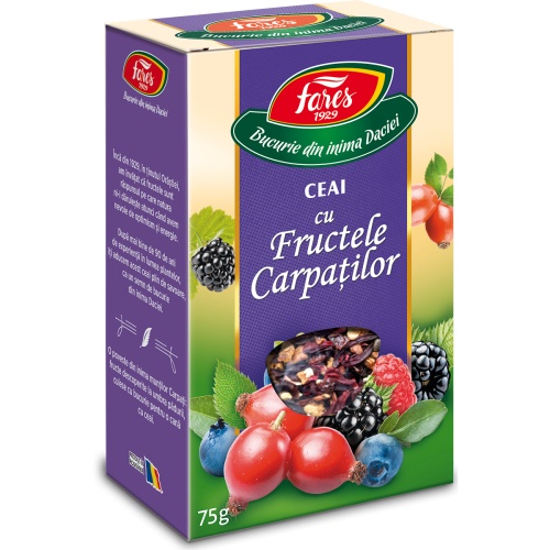 Ceai Fructele Carpatilor, 75g, Fares