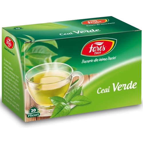 Ceai verde, 20 plicuri, Fares